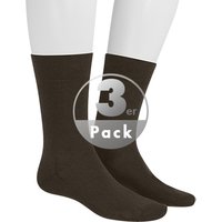 Hudson Herren Socken braun Baumwolle & Mix unifarben