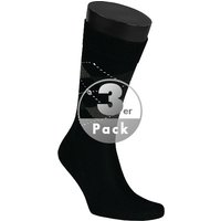 Burlington Herren Socken schwarz Mikrofaser Gemustert