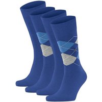 Burlington Kurzsocken Herren Socken Everyday 4er Pack – Rautenmuster