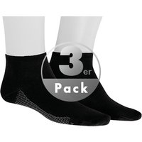 Hudson Herren Sneakersocken schwarz Baumwolle unifarben