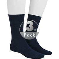 Hudson Herren Socken blau Baumwolle unifarben