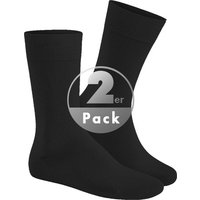 Hudson Herren Socken schwarz Baumwolle unifarben