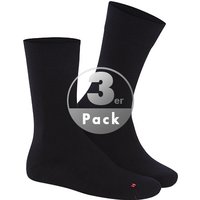 Hudson Herren Socken schwarz Baumwolle unifarben