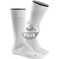 Hudson Herren Socken weiß Baumwolle unifarben