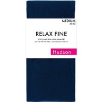 Hudson Strickstrumpfhose „Relax Fine“, Baumwollmix, für Damen, blau, 42/44