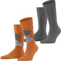 Burlington Kurzsocken Herren Socken Everyday 2er Pack – Rautenmuster