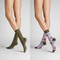 Hudson Basicsocken Argyle 2-Pack (2-Paar) Socken im praktischen Doppelpack. Hersteller: Hudson Bestellnummer:4037381917142