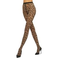 Wolford Strumpfhose Leo Tights 20 DEN (1 St) Animal Print eingestrickter Bund