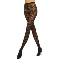 Wolford Strumpfhose Leo Tights 20 DEN (1 St) Animal Print eingestrickter Bund