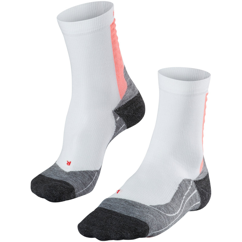 FALKE Achilles Health Damen Laufsocken white-neon red 35-36