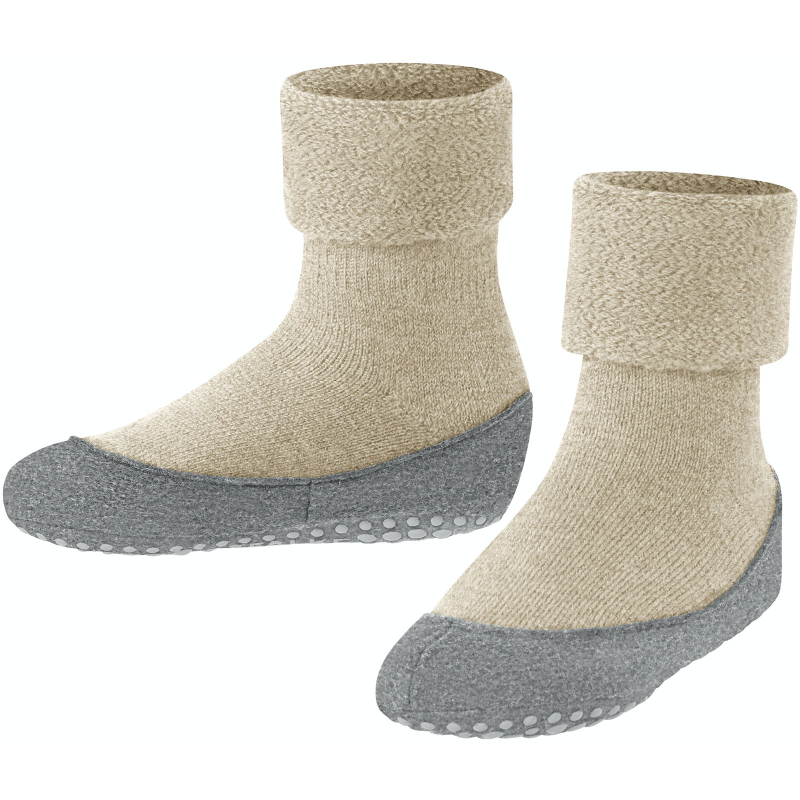 FALKE Cosyshoe Hausschuhe Kinder 4651 – sand mel. 33-34