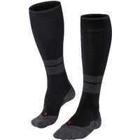 FALKE Kniestrümpfe „TK Compression Energy“, Kompressionszonen, feuchtigkeitsableitend, für Herren, schwarz, 39-42 W4