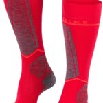 FALKE SK Compression Wool Kniestrümpfe, Polsterung, Feuchtigkeitstransport, für Damen, rot, 35-38