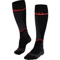 FALKE SK Compression Wool Kniestrümpfe, Polsterung, Feuchtigkeitstransport, für Damen, schwarz, 35-38