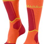 FALKE SK Compression Wool Sportsocken, Feuchtigkeitstransport, Wärmeisolation, für Herren, orange, 39-42