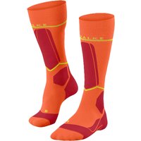 FALKE SK Compression Wool Sportsocken, Feuchtigkeitstransport, Wärmeisolation, für Herren, orange, 43-46