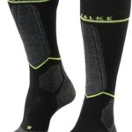 FALKE SK Compression Wool Sportsocken, Feuchtigkeitstransport, Wärmeisolation, für Herren, schwarz, 39-42