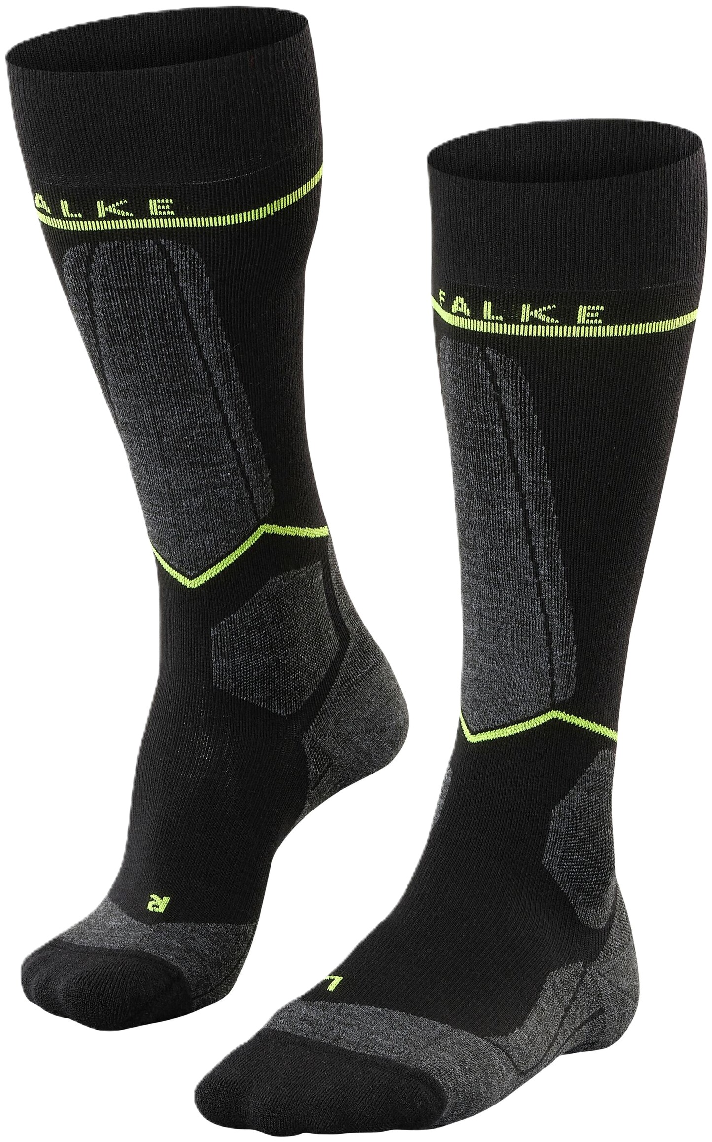 FALKE SK Compression Wool Sportsocken, Feuchtigkeitstransport, Wärmeisolation, für Herren, schwarz, 39-42