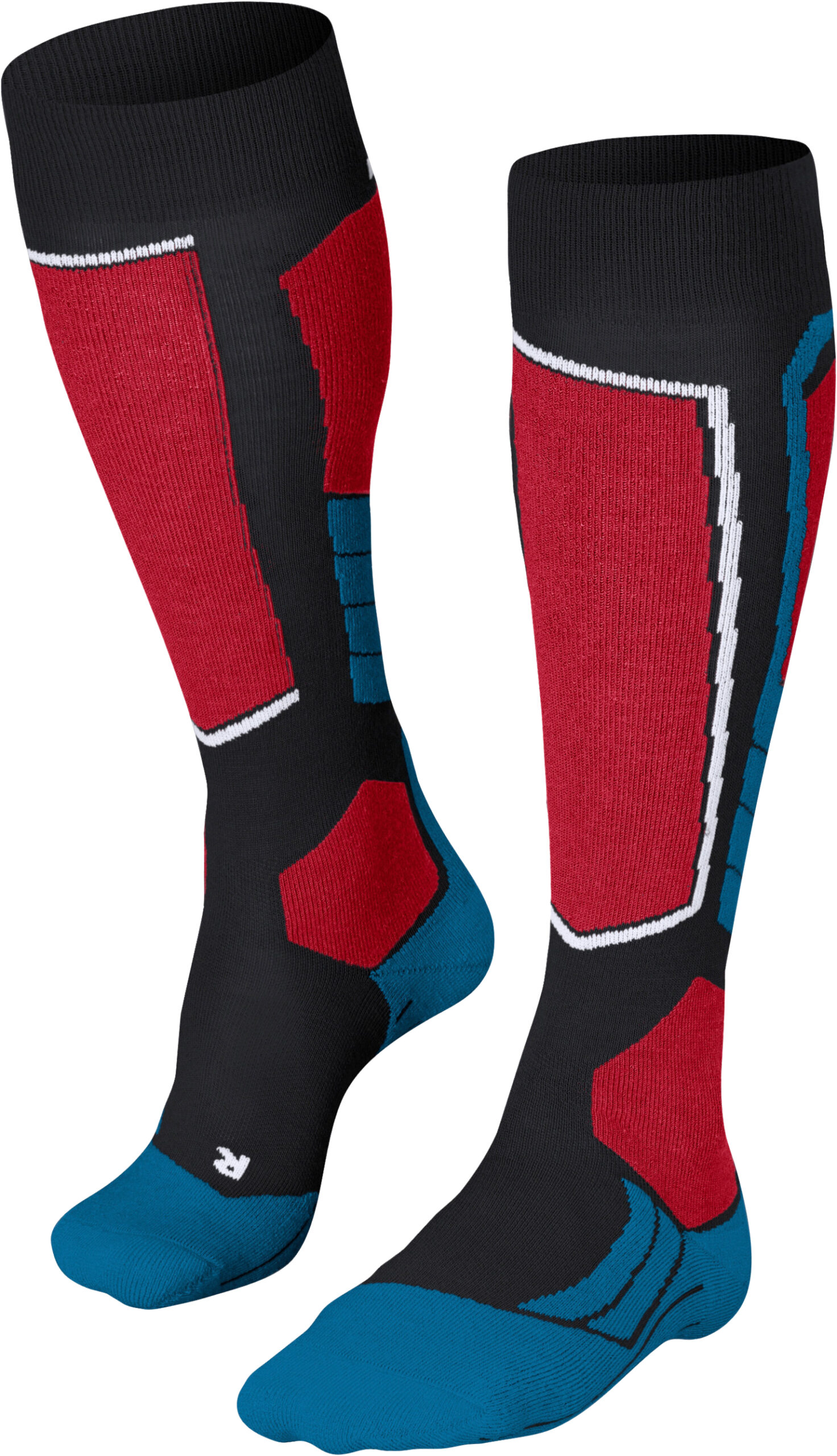 FALKE SK2 Intermediate Skisocken, mittelstarke Polsterung, für Herren, rot, 46-48