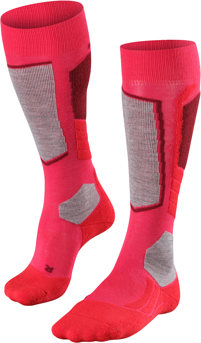 FALKE SK2 Intermediate Skisocken, mittlere Polsterung, für Damen, pink, 39/40