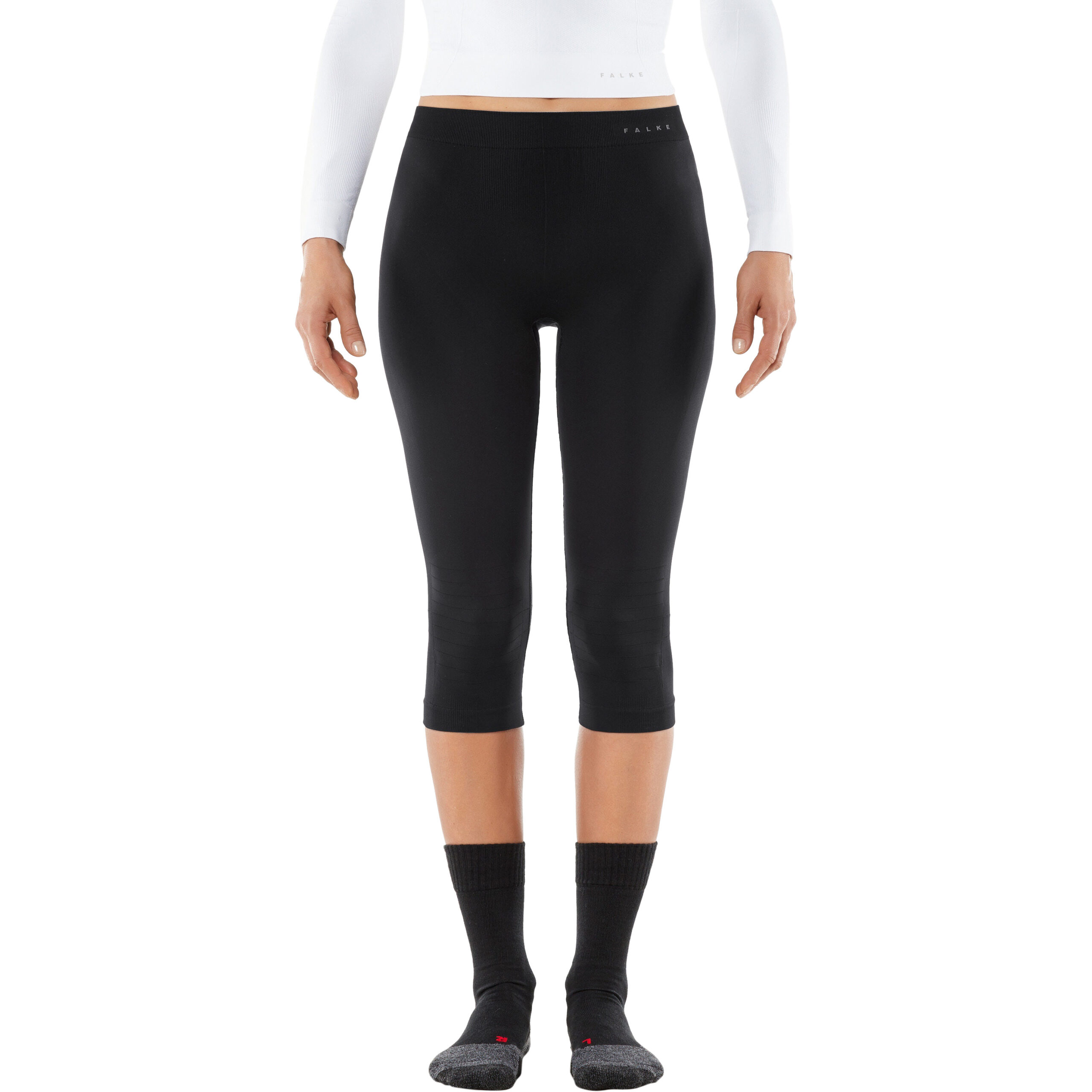 FALKE Sport-Tight, feuchtigkeitsregulierend, 3/4-Länge, für Damen, schwarz, M