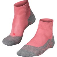 FALKE TK 5 Trekkingsocken, gepolstert, Merinowoll-Anteil, für Damen, rot, 35/36