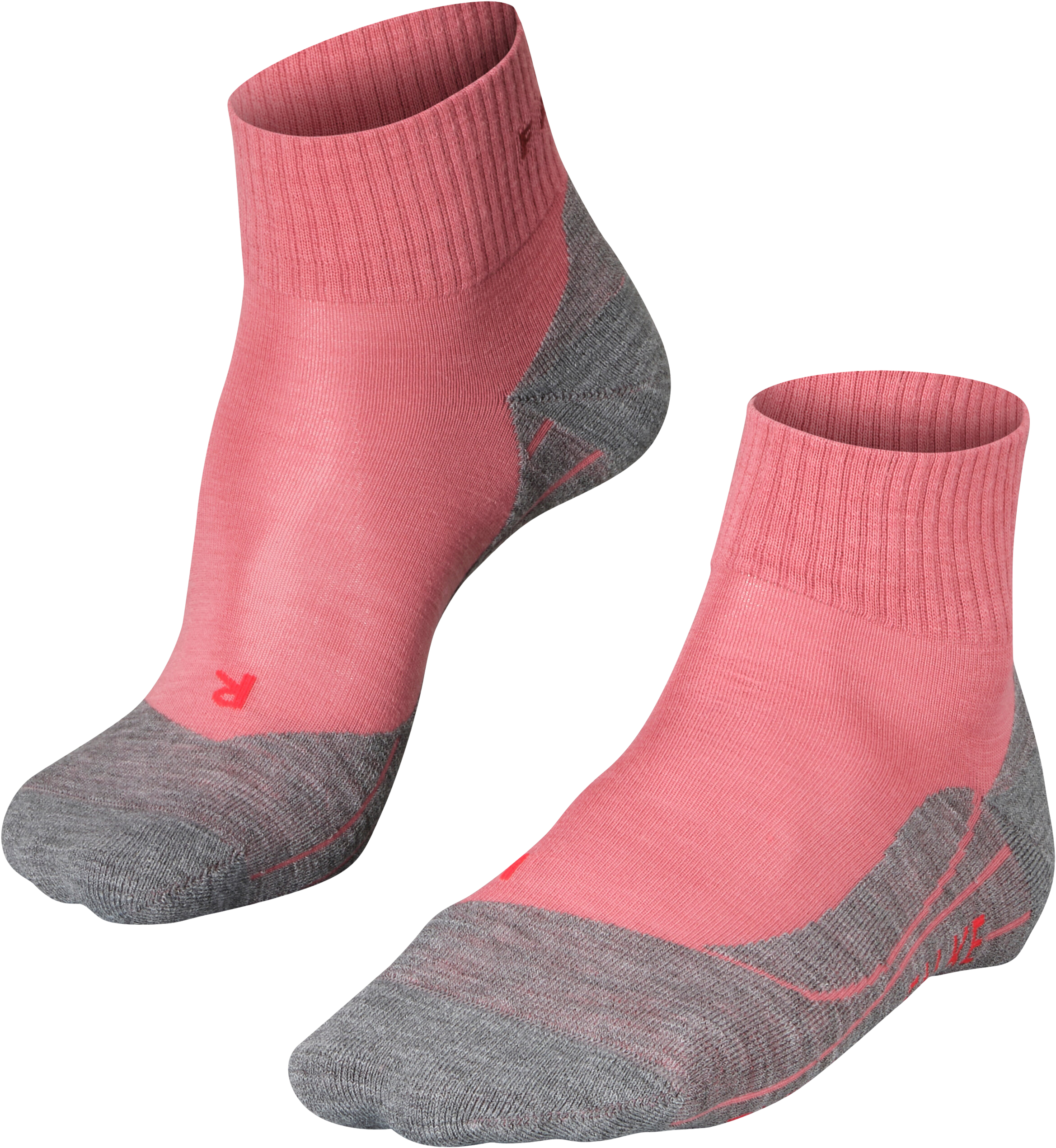 FALKE TK 5 Trekkingsocken, gepolstert, Merinowoll-Anteil, für Damen, rot, 35/36