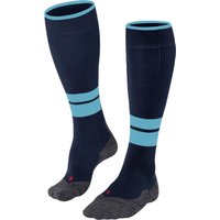 FALKE TK Compression Energy Kniestrümpfe, Kompressionszonen, feuchtigkeitsableitend, für Herren, blau, 43-46 W3