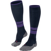 FALKE TK Compression Energy Trekkingsocken, Kompressionszonen, durchblutungsfördernd, für Damen, blau, 35-38 W2