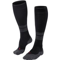 FALKE TK Compression Energy Trekkingsocken, Kompressionszonen, durchblutungsfördernd, für Damen, schwarz, 35-38 W1