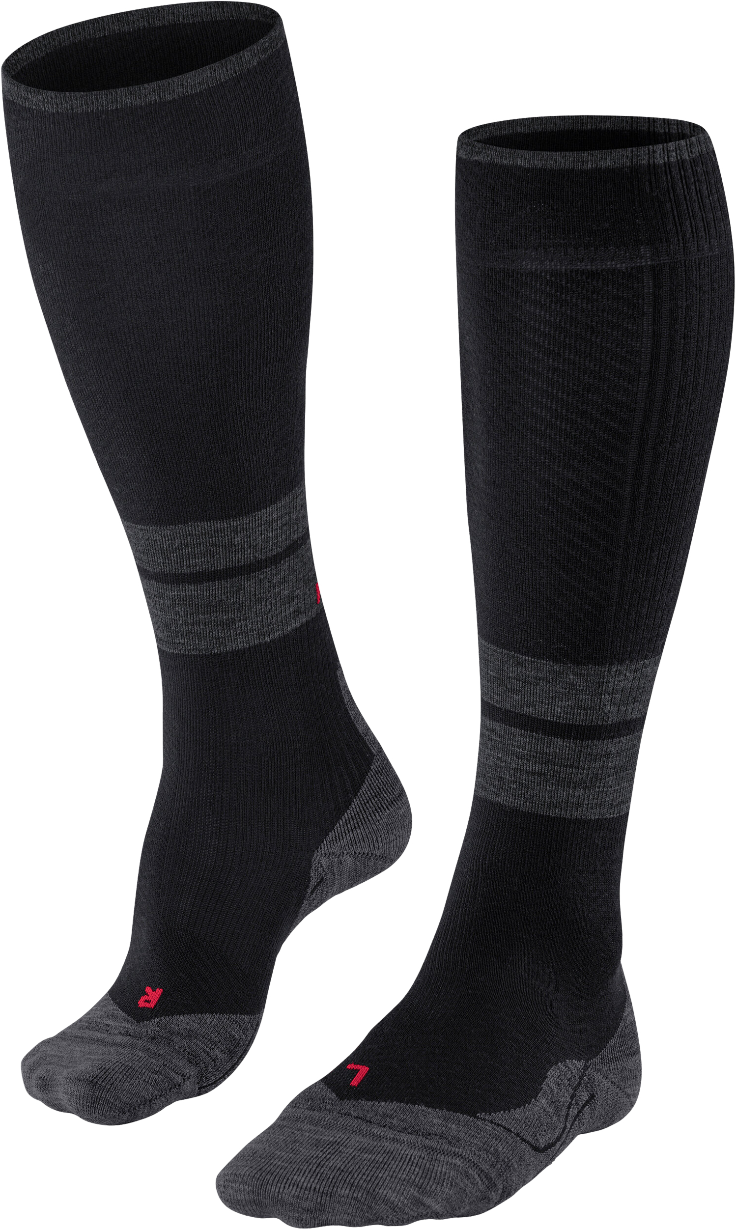 FALKE TK Compression Energy Trekkingsocken, Kompressionszonen, durchblutungsfördernd, für Damen, schwarz, 39-42 W2