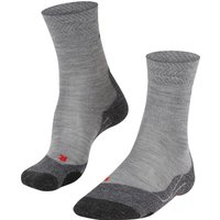 FALKE TK2 Explor Trekkingsocken, feuchtigkeitsableitend, für Herren, grau, 44/45