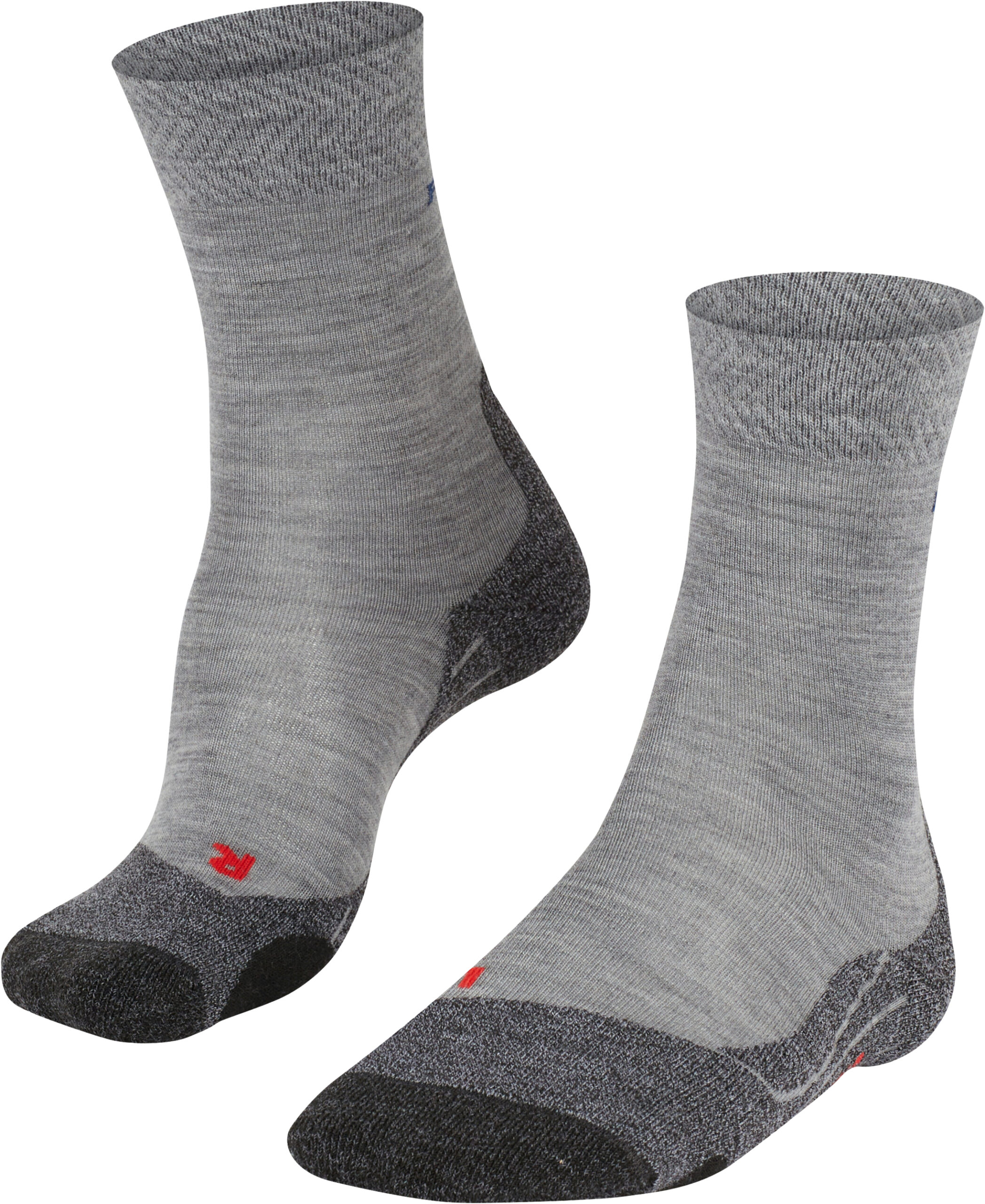 FALKE TK2 Explor Trekkingsocken, feuchtigkeitsableitend, für Herren, grau, 39-41