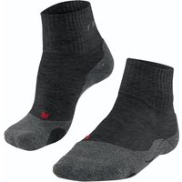 FALKE TK2 Explore Ankle Trekkingsocken Damen asphalt melange 35-36