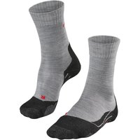 FALKE TK2 Trekkingsocken Damen light grey 35-36