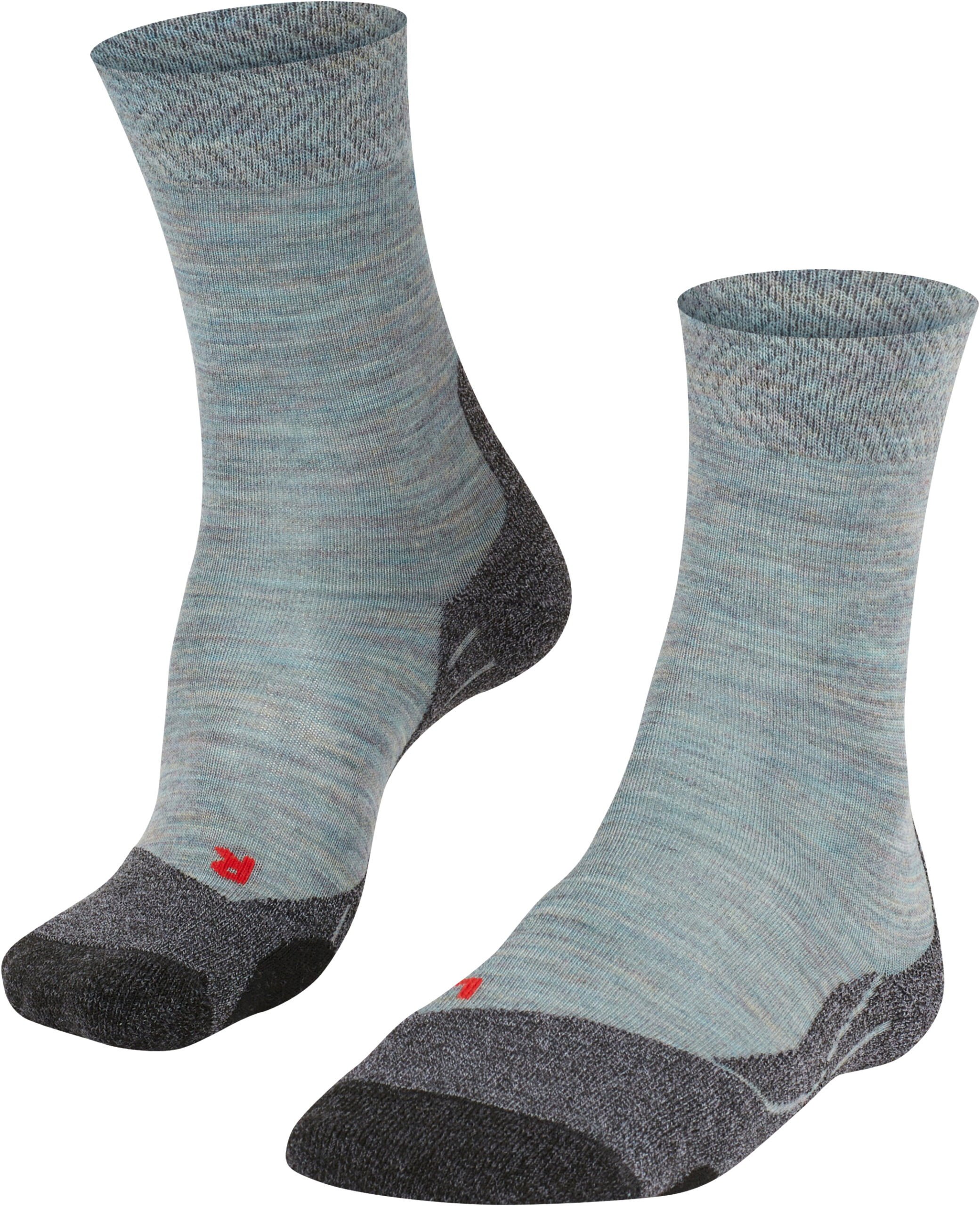 FALKE TK2 Trekkingsocken, Schurwoll-Anteil, für Damen, blau, 39/40