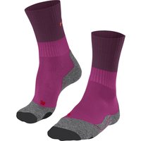 FALKE TK2 Trekkingsocken, Wollanteil, Rippbündchen, für Damen, pink, 35/36