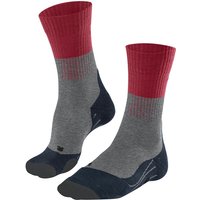 FALKE TK2 Trekkingsocken lightgrey/red 39-41