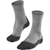 FALKE TK2 Wool Silk Trekkingsocken Damen light grey 35-36