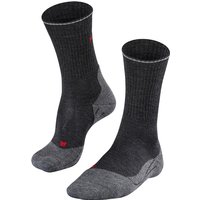 FALKE TK2 Wool Silk Trekkingsocken anthrazit melange 39-41