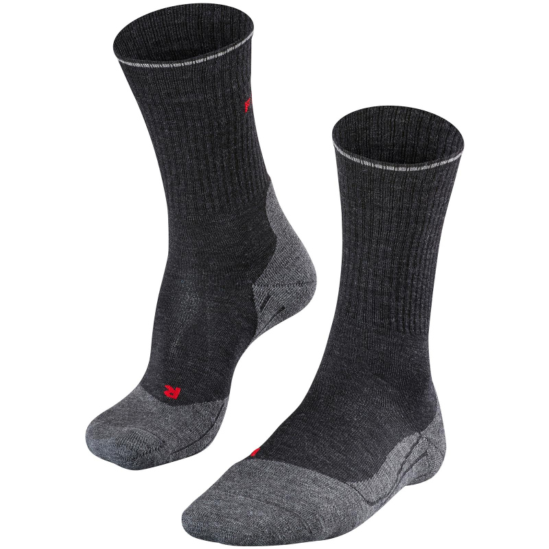 FALKE TK2 Wool Silk Trekkingsocken anthrazit melange 42-43