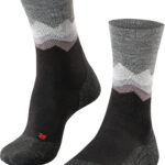 FALKE Trekking-Socken „TK2 Crest“, Merinowoll-Anteil, für Herren, grau, 39-41