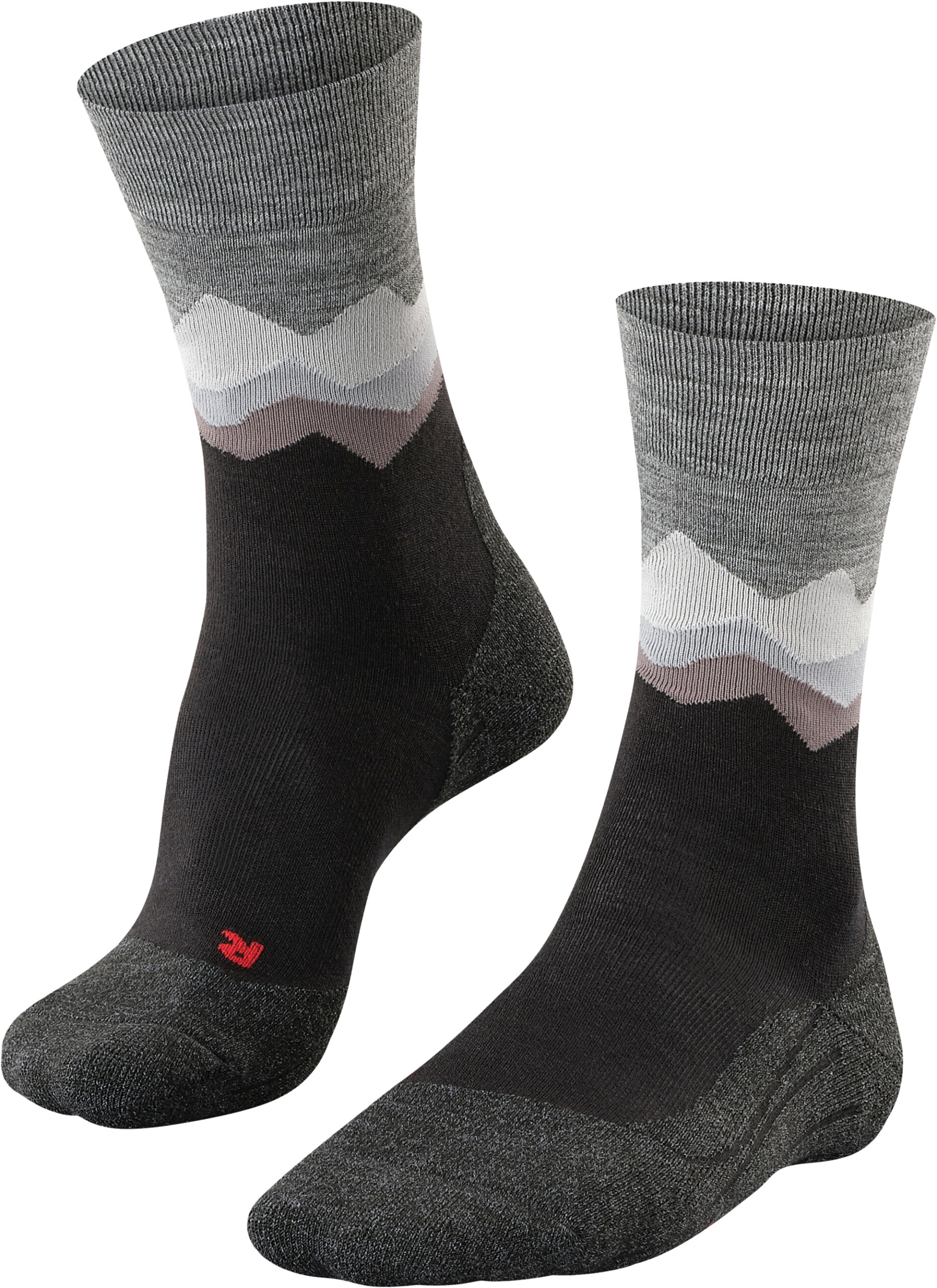 FALKE Trekking-Socken „TK2 Crest“, Merinowoll-Anteil, für Herren, schwarz, 44/45