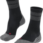 FALKE Trekkingsocken „TK Stabilizing“, Kompressionszonen, Rippbündchen, für Herren, schwarz, 44-45