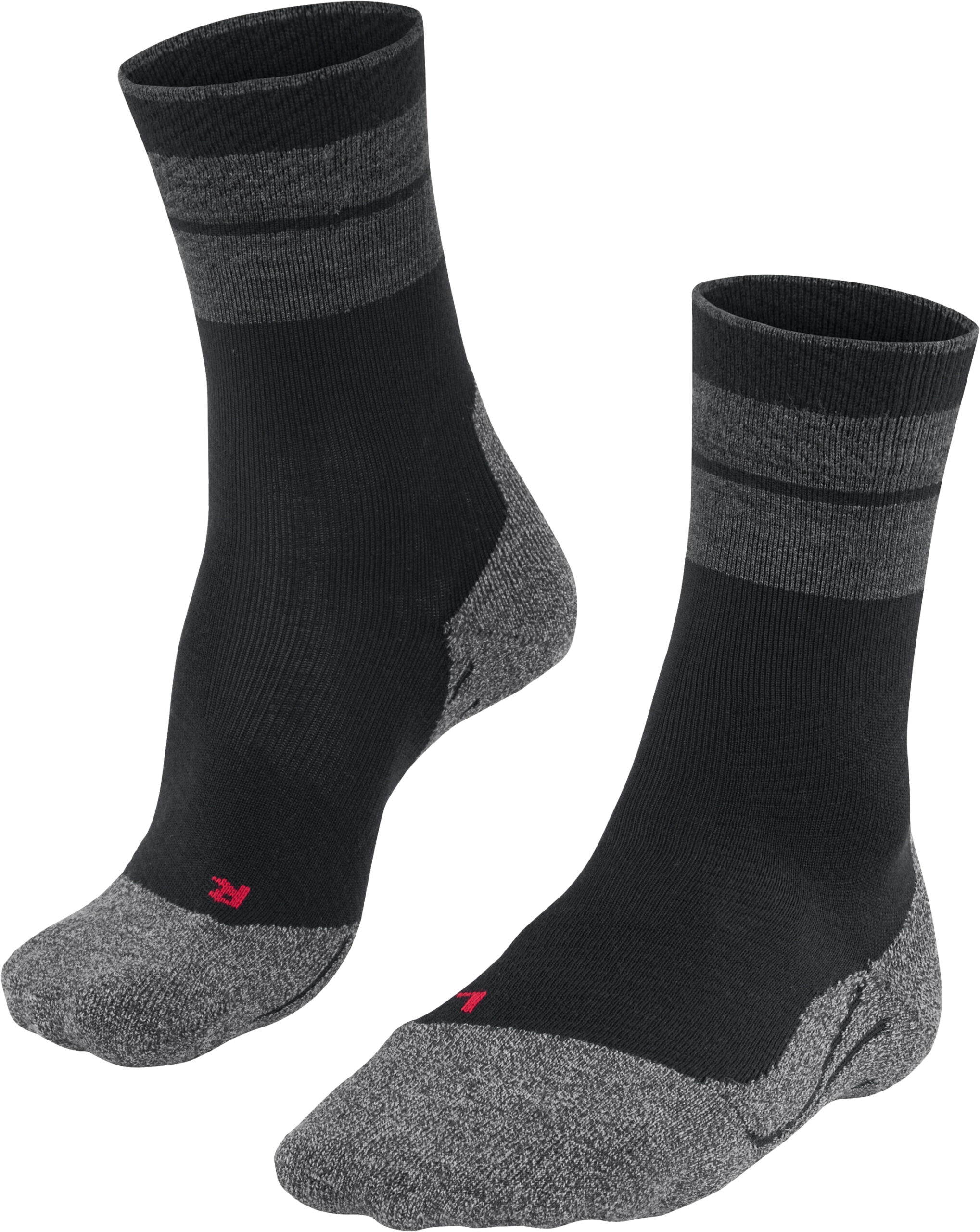 FALKE Trekkingsocken „TK Stabilizing“, Kompressionszonen, Rippbündchen, für Herren, schwarz, 44-45