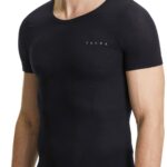 FALKE Unterhemd, sportiv, Kurzarm, für Herren, schwarz, XL