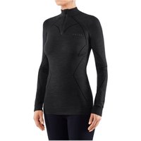 FALKE Warm langarm Funktionsshirt aus Wolle black L