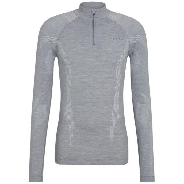 FALKE Wool Tech 1/2-Zip langarm Unterhemd Herren 3757 - grey-heather L Hersteller: Falke Bestellnummer: