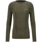 FALKE Wool Tech langarm Unterhemd Herren 7830 – olive L