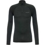 Falke Wool-Tech LS Zip-Shirt Regular Fit M Herren (Schwarz XL ) Skiunterwäsche